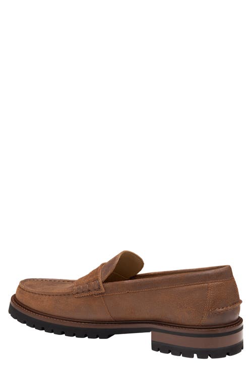 Johnston & Murphy Collier Penny Loafer In Brown