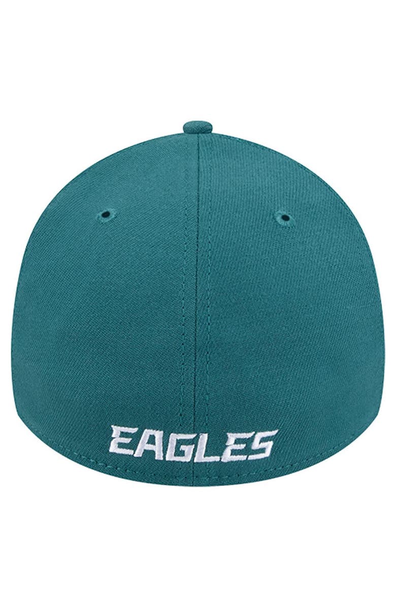 New Era Men's New Era Midnight Green Philadelphia Eagles Overlap Logo 39THIRTY Stretch Fit Hat, Alternate, color, Green