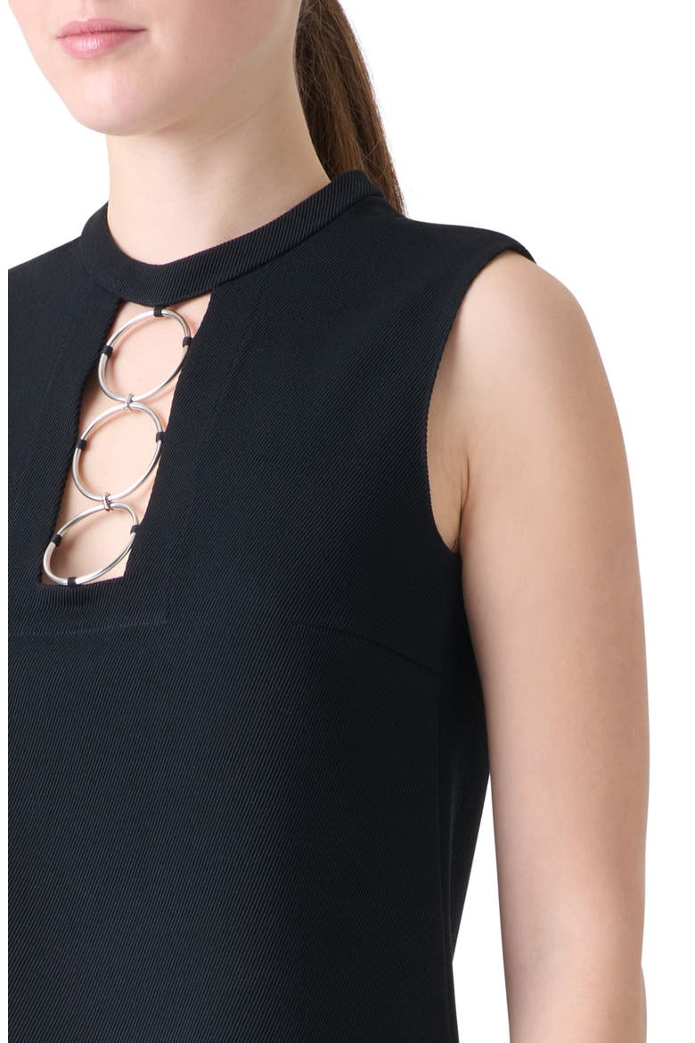 Ring Yoke Virgin Wool Top, Alternate, color, BLACK