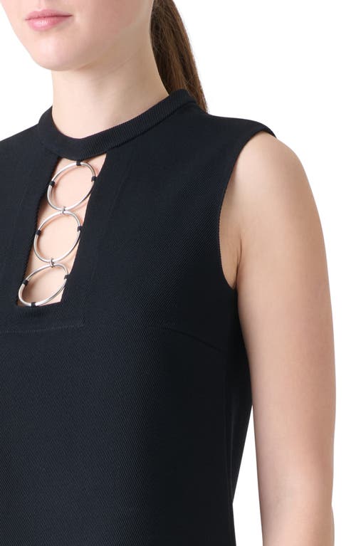 Akris Punto Ring Yoke Virgin Wool Top