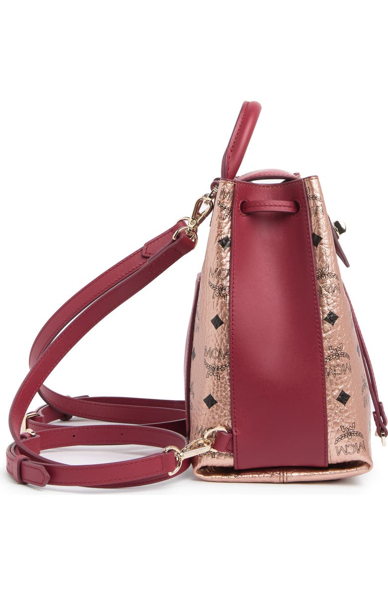 MCM MFO Colorblock Leather Backpack, Alternate, color,