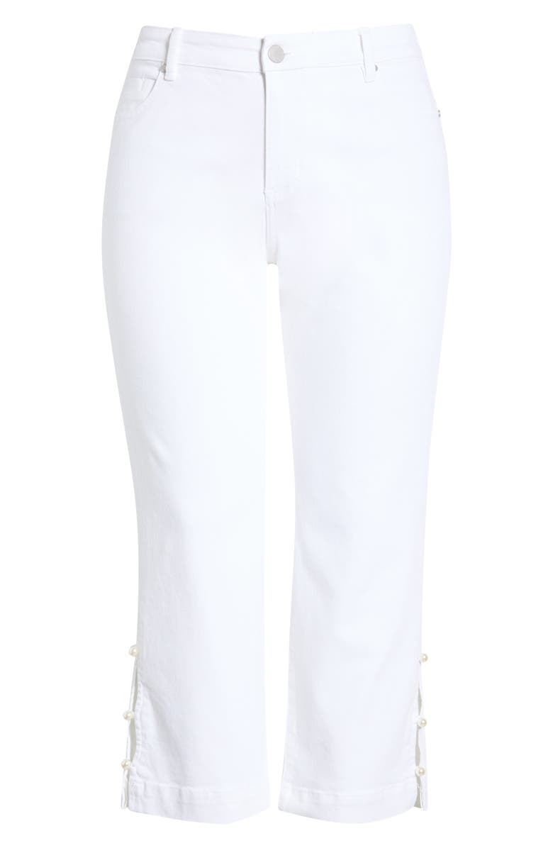 Liverpool Los Angeles Kennedy Embellished Split Hem Ankle Straight Leg Jeans, Main, color, 