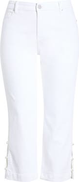 Liverpool Los Angeles Kennedy Embellished Split Hem Ankle Straight Leg Jeans