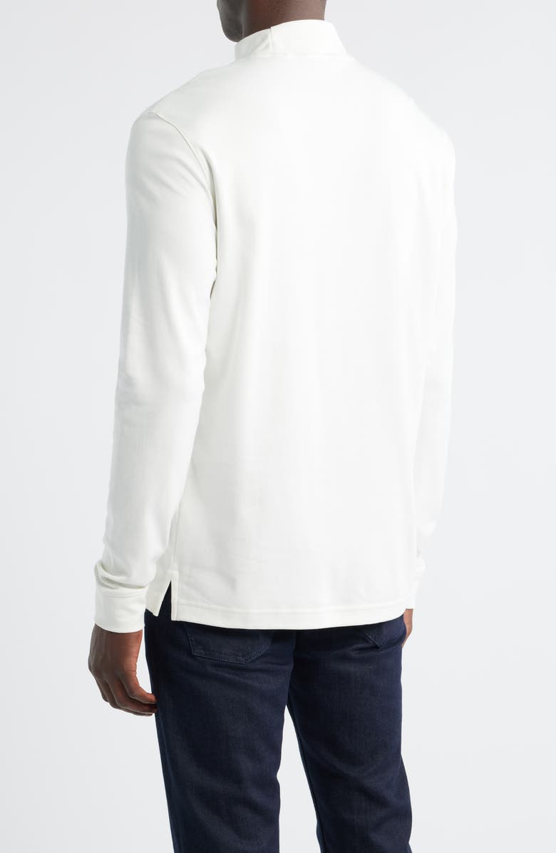 Scott Barber Pima Cotton Interlock Mock Neck Top, Alternate, color, White