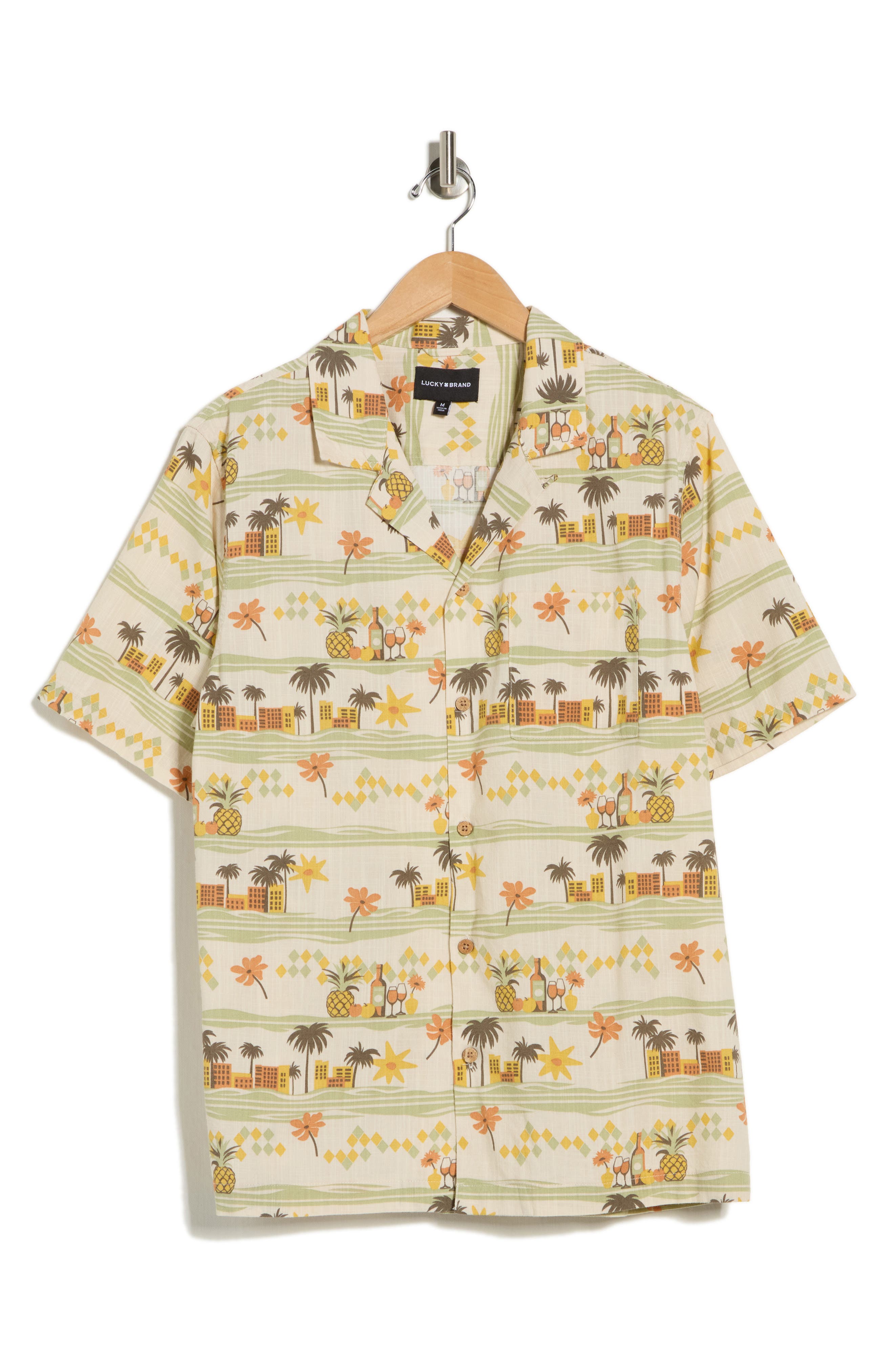 Lucky Brand Print Camp Shirt