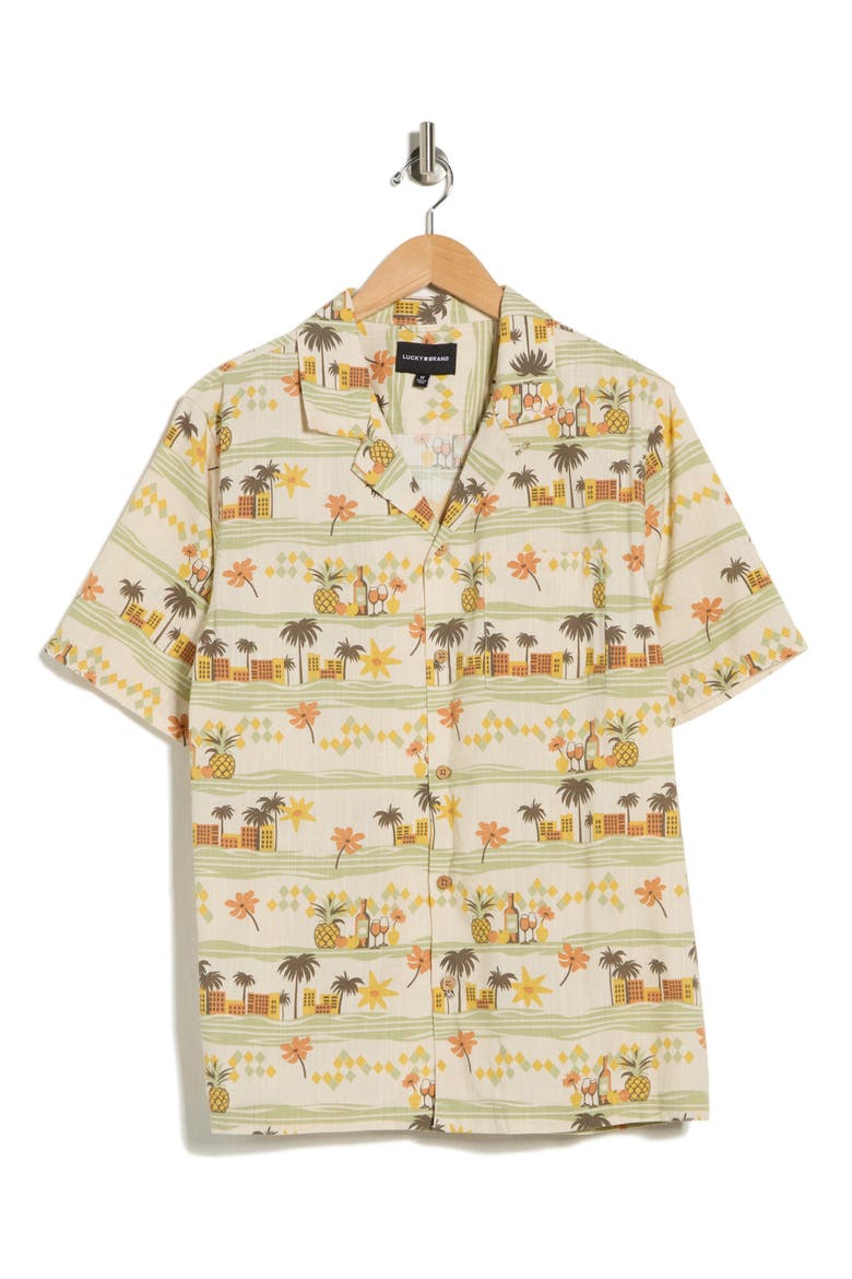 Print Camp Shirt, Alternate, color, NATURAL MULTI PRINT