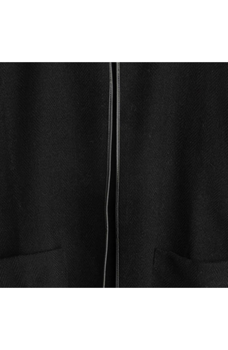 Lauren Ralph Lauren Equestrian Buckle Ruana, Alternate, color, Black