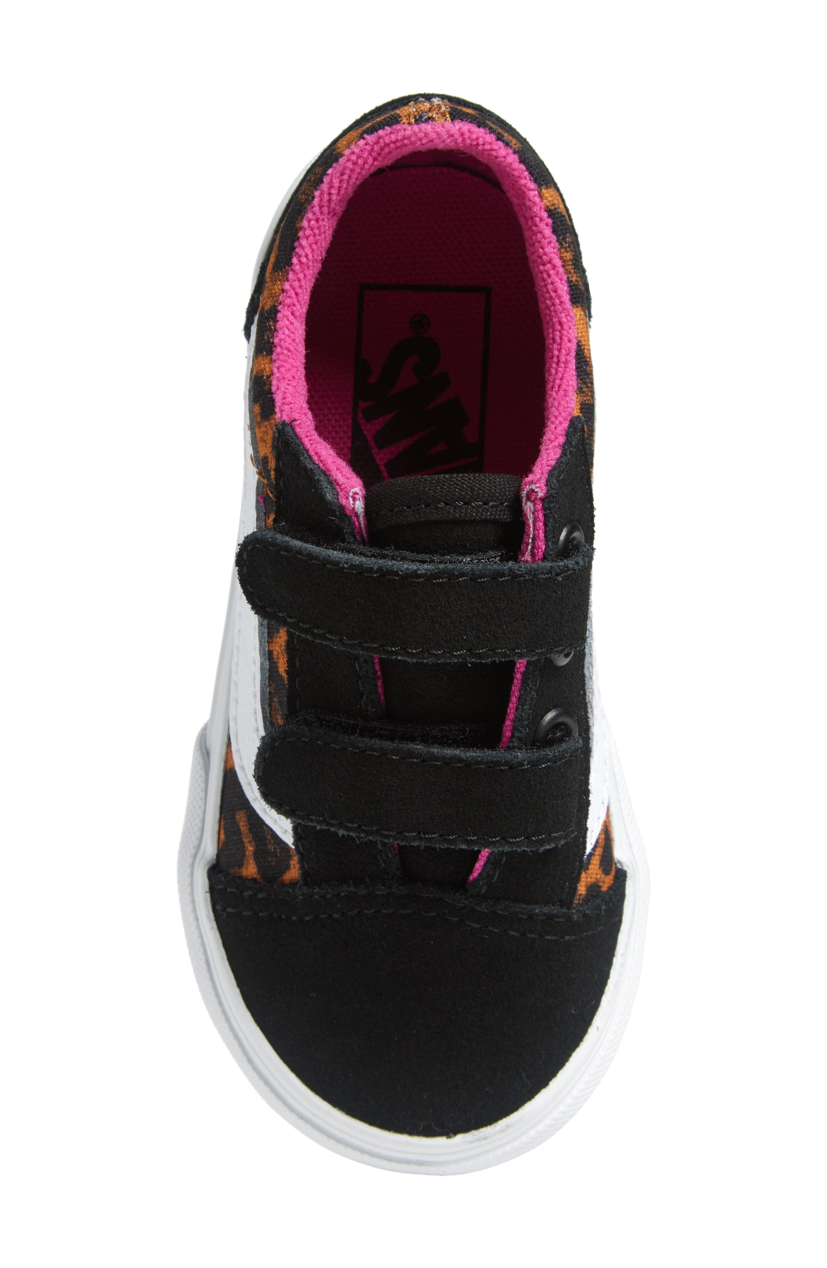 Vans Kids' Old Skool V Leopard Pop Sneaker, Alternate, color, 
