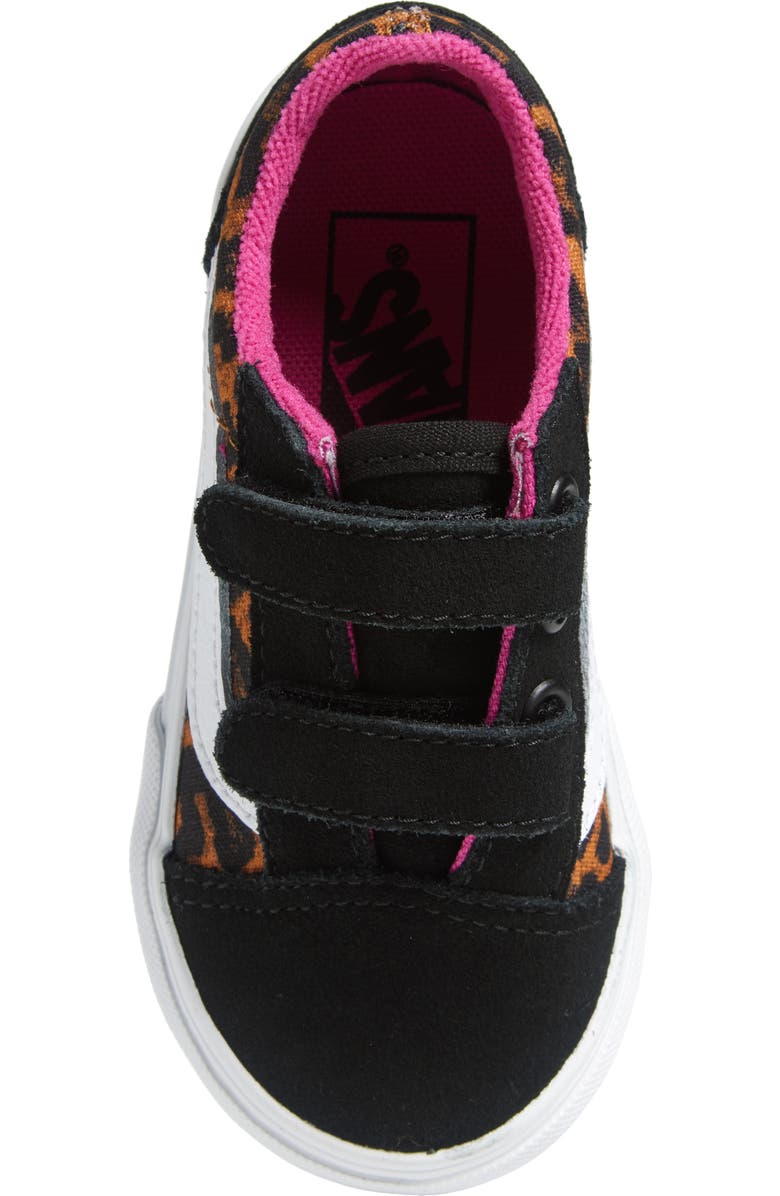 Vans Kids' Old Skool V Leopard Pop Sneaker, Alternate, color,