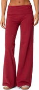 EDIKTED Wide Leg Foldover Pants
