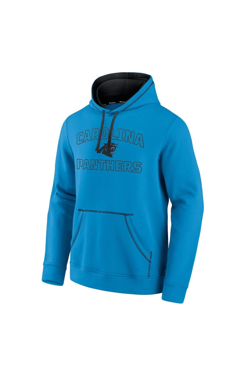 FANATICS Men's Fanatics Branded Blue Carolina Panthers Tiebreaker Pullover Hoodie, Alternate, color,