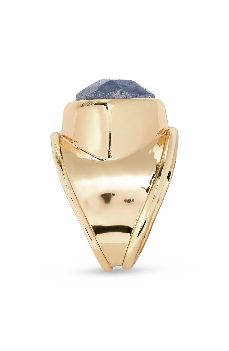 Nordstrom Blue Aventurine Wide Band Ring, Alternate, color, 