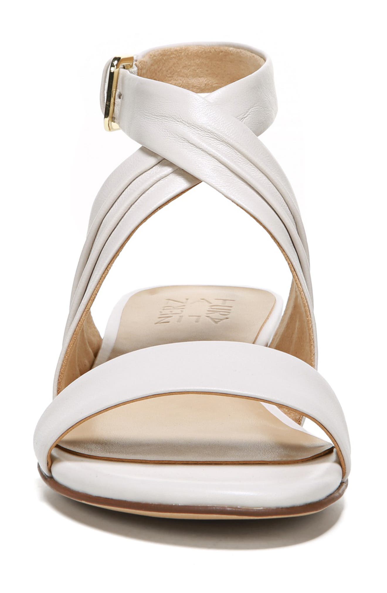 Maddy Ankle Strap Sandal, Alternate, color, ALABASTER LEATHER