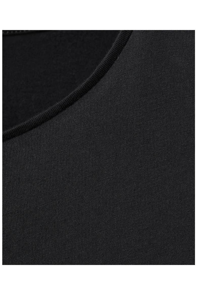 Lace Trim Nightgown, Alternate, color, BLACK