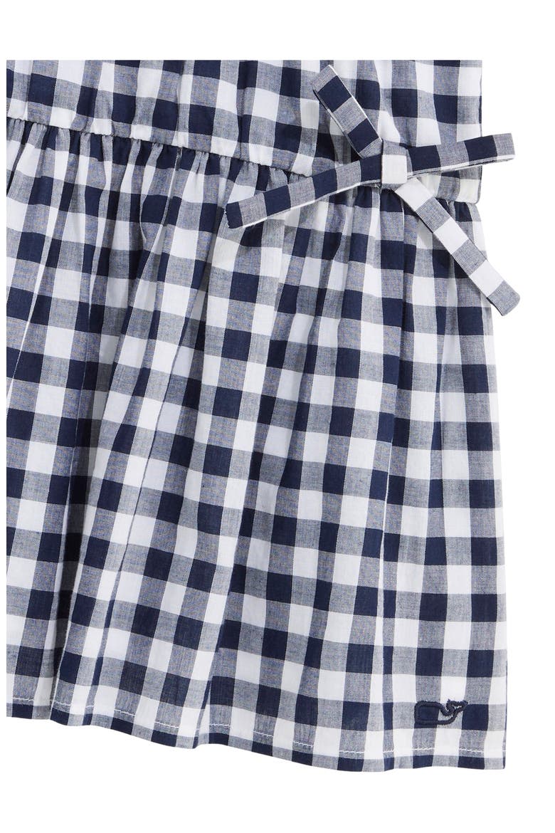 Kids' Gemma Bow Skirt, Alternate, color, GINGHAM - NAVY/WHITE