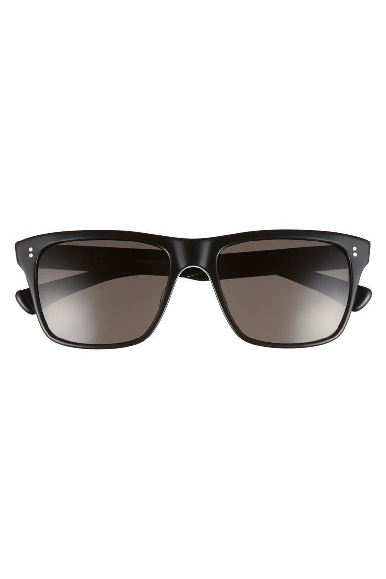 Elihu 57mm Polarized Sunglasses, Alternate, color, BLACK