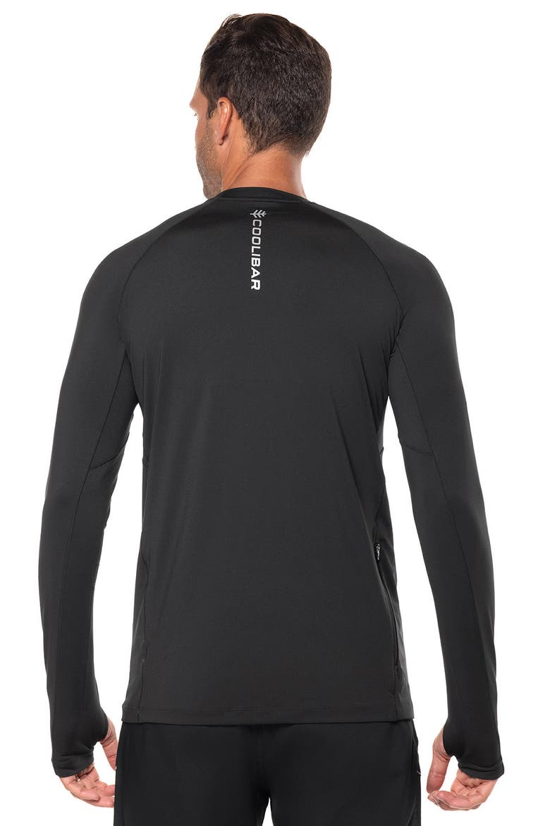 Men's Sonora Agility Long Sleeve Performance T-shirt, UPF 50+ Sun Protection, Alternate, color, Black