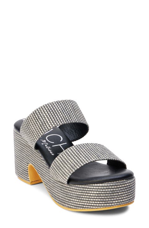 Ocean Ave Espadrille Platform Slide Sandal (Women)