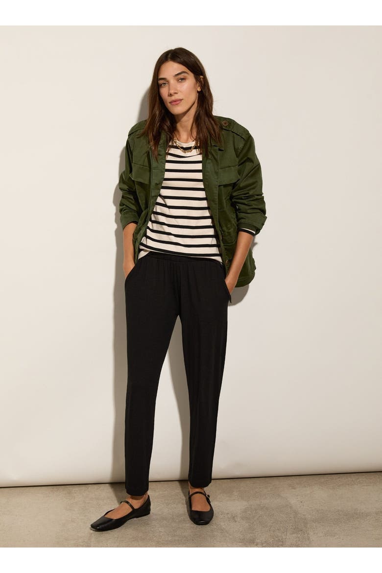Neath Tapered Trousers, Alternate, color, Caviar Black