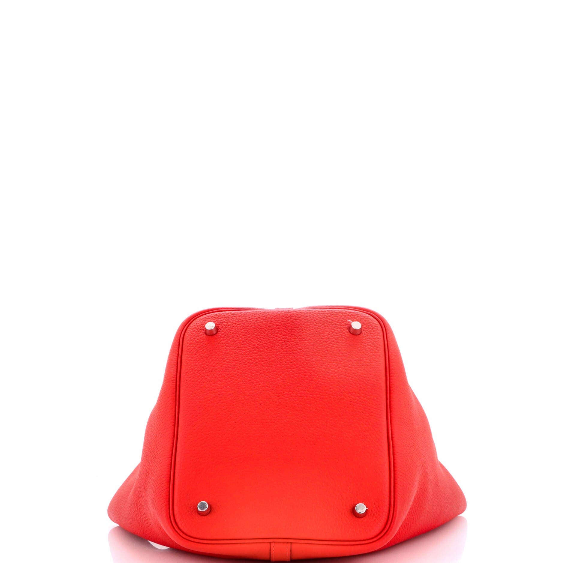 Pre-Owned Hermes Picotin Lock Bag Clemence MM, Alternate, color, Rouge De Coeur