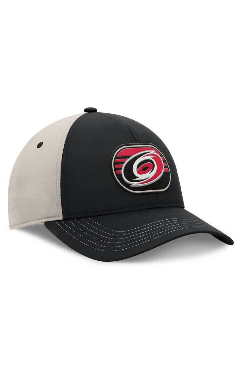 FANATICS Men's Fanatics Black/Gray Carolina Hurricanes 2025 Stanley Cup Playoffs Locker Room Trucker Adjustable Hat, Alternate, color,