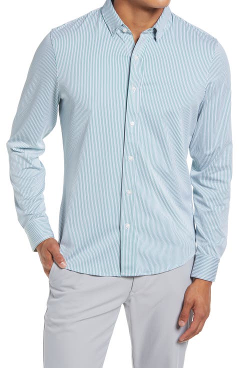 Commuter Pinstripe Button-Up Shirt