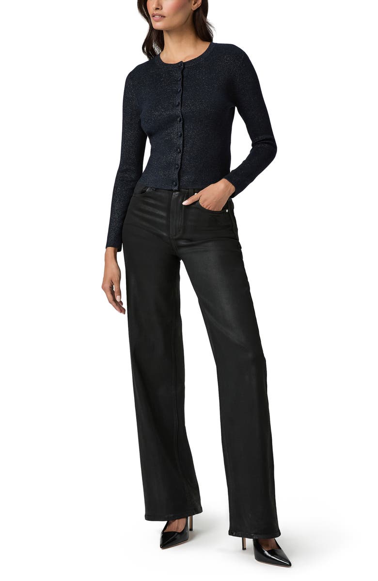 PAIGE Anzu Metallic Cardigan, Alternate, color, Navy Multi Sparkle