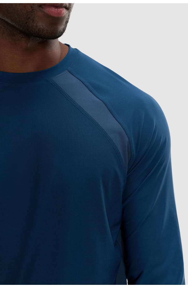 Peloton Essential Jersey Rib Long Sleeve, Alternate, color, Marine Navy