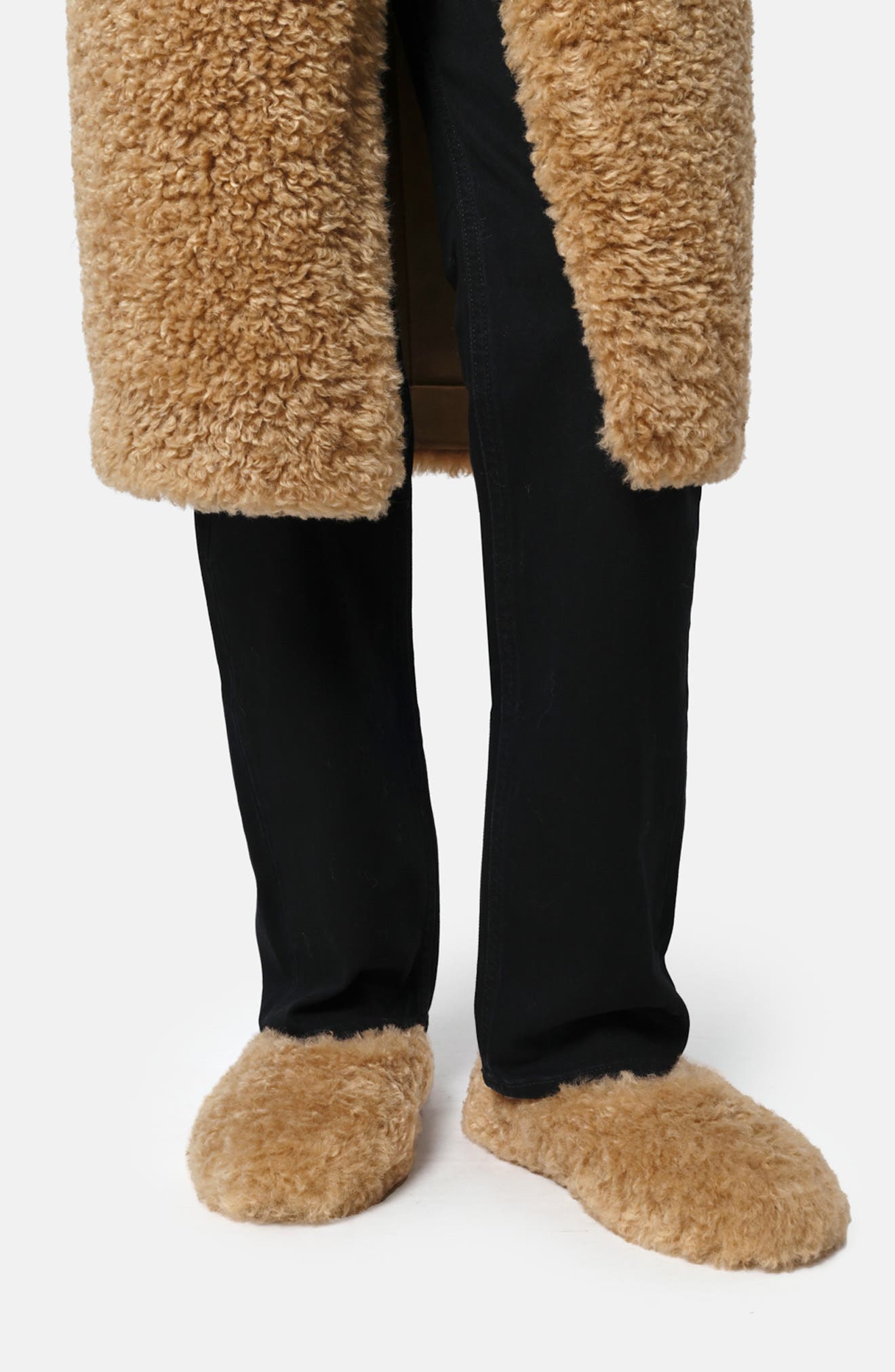 Apparis Magda Pluche<sup
™</sup
 Faux Fur Slipper, Alternate, color, Camel