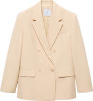 MANGO Suki Double Breasted Blazer