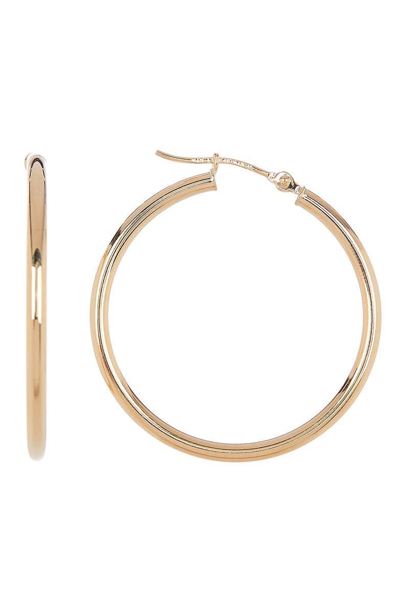KARAT RUSH 10K Yellow Gold 30mm Shiny Hoop Earrings, Main, color, 