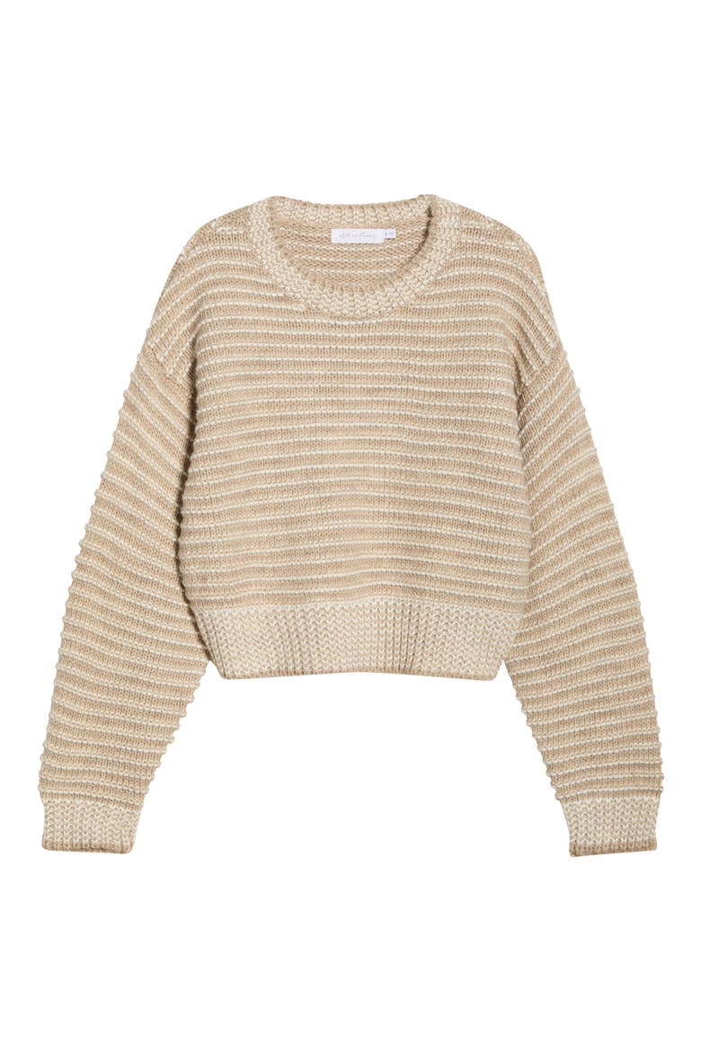Chunky Stripe Sweater, Alternate, color, NATURAL IVORY