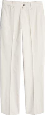 Berle Charleston Khakis Flat Front Cotton Poplin Dress Pants