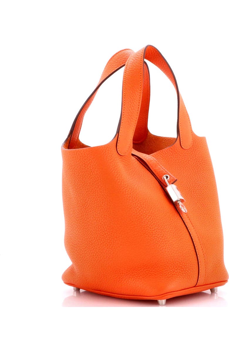 Pre-Owned Hermes Picotin Lock Bag Clemence PM, Alternate, color, Feu