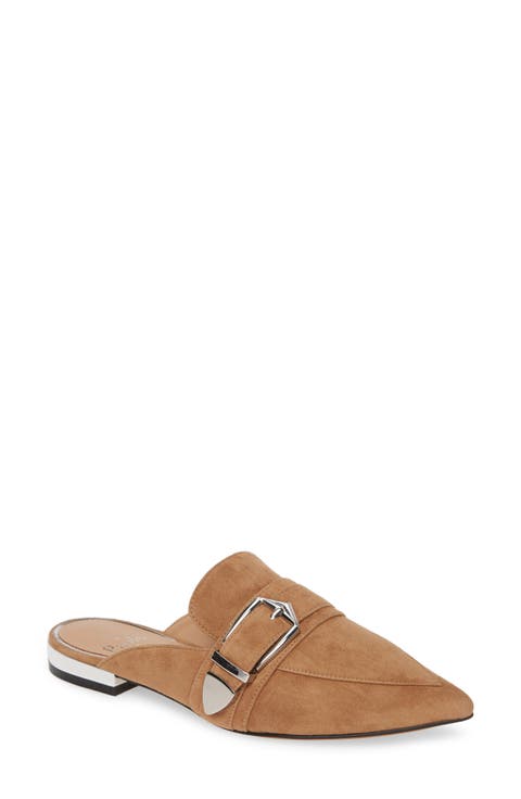 Ace Buckle Pointed Toe Mule (Women)