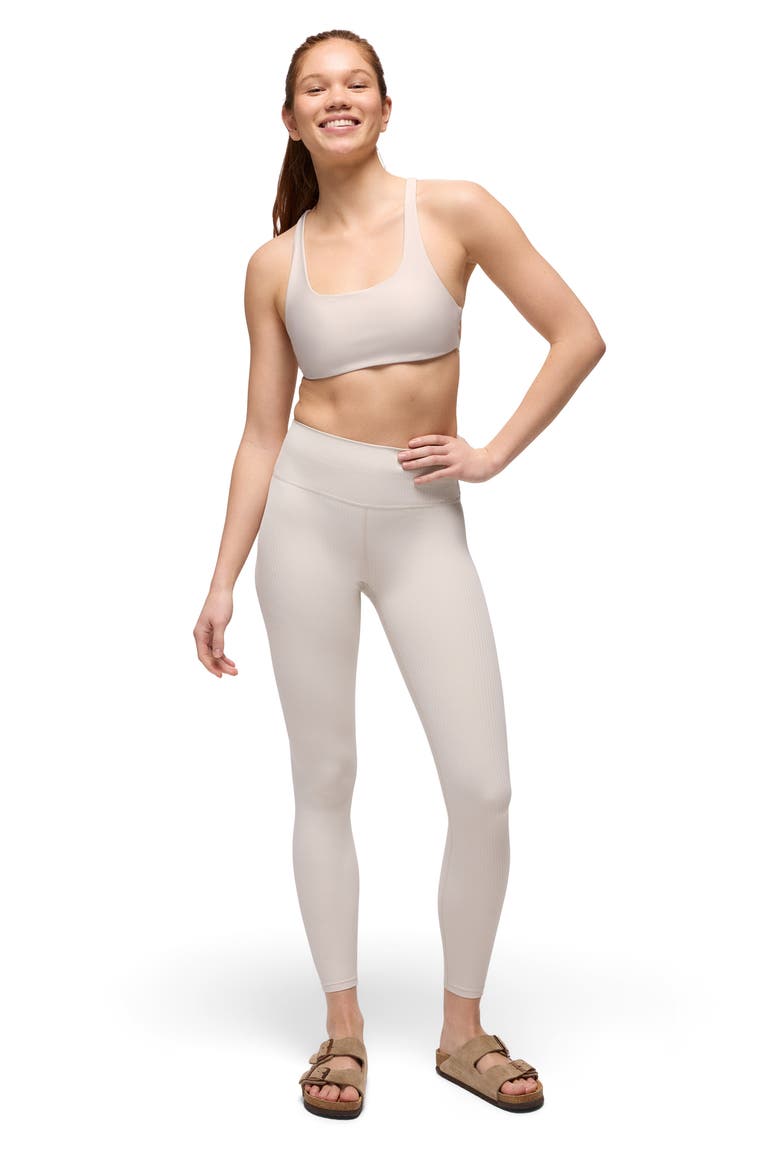 Luxara Rib Leggings, Alternate, color, ALMOND