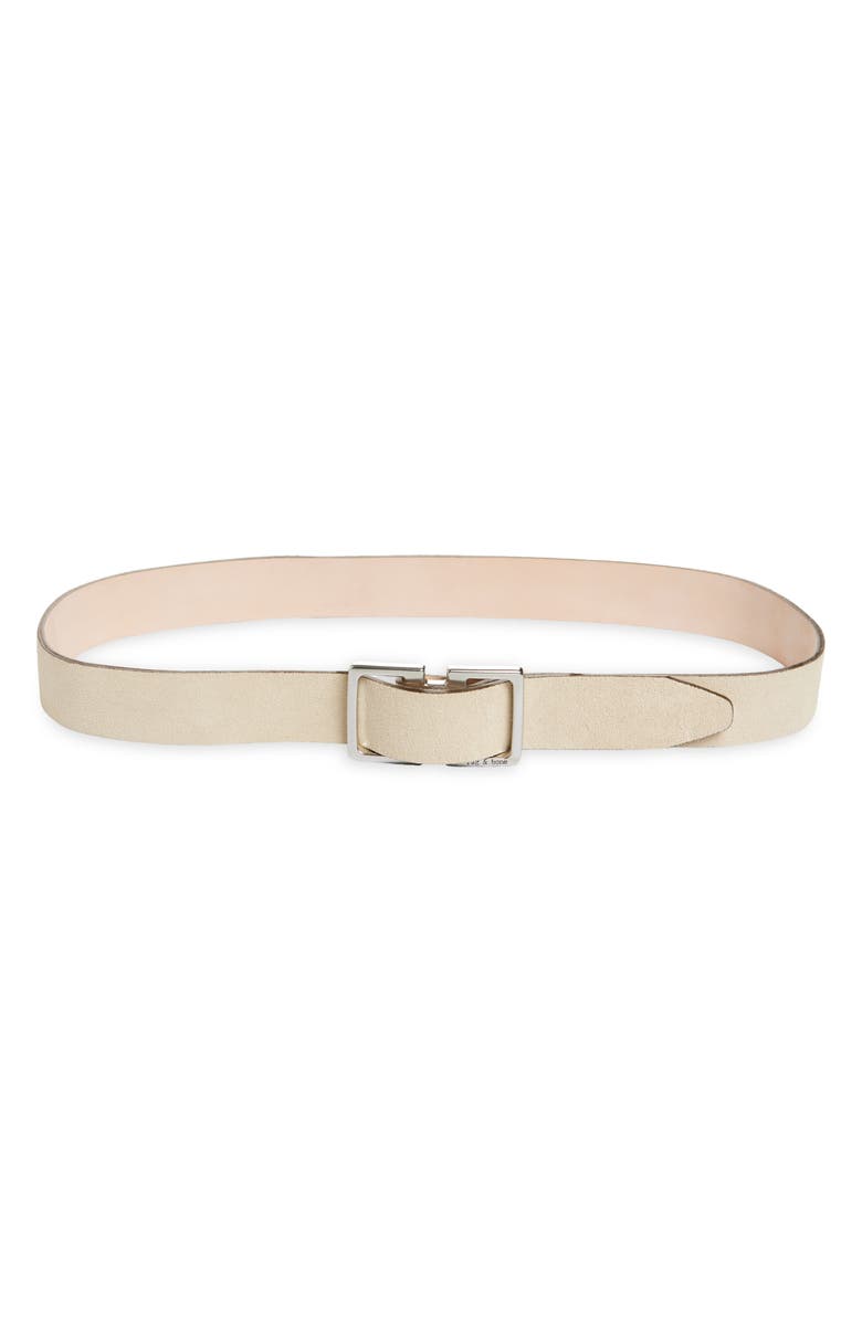 rag & bone Harlow Suede Belt, Main, color, 