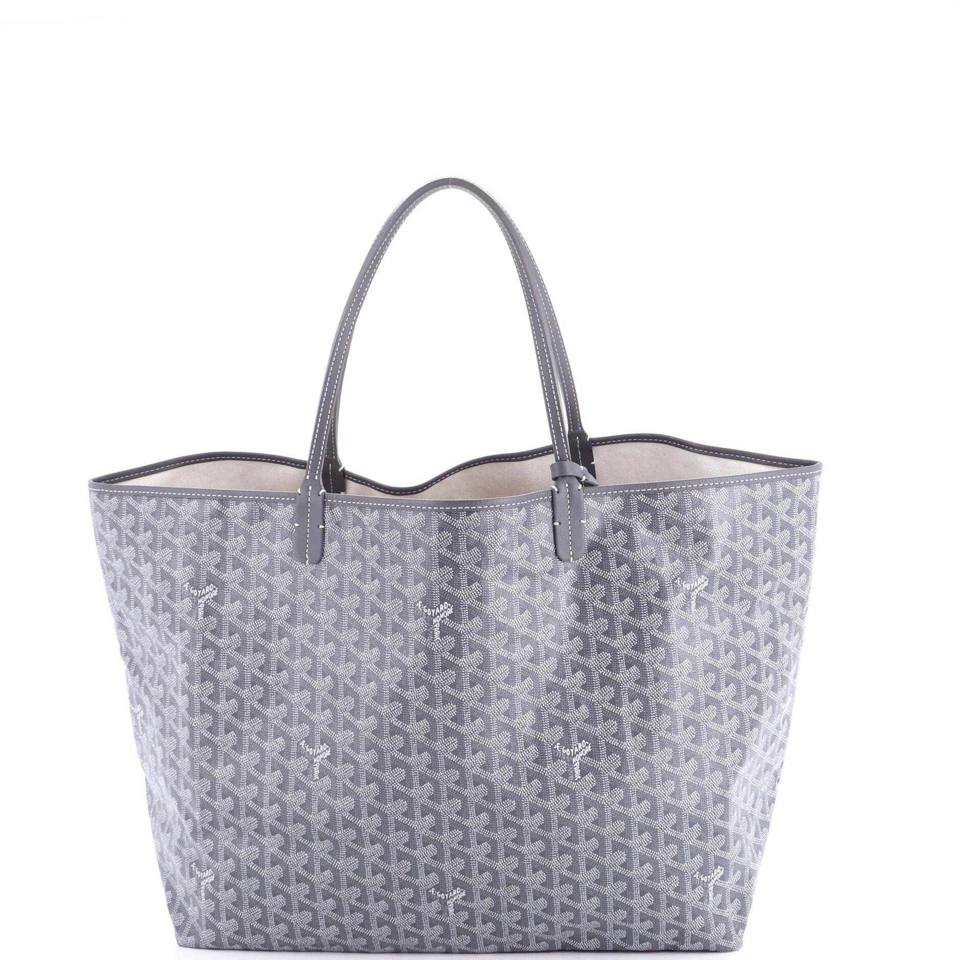 Pre-Owned Goyard Saint Louis Tote Coated Canvas GM, Main, color, Gray
