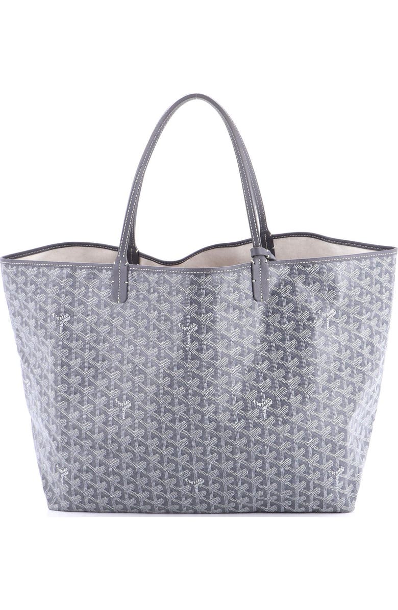 Pre-Owned Goyard Saint Louis Tote Coated Canvas GM, Main, color, Gray