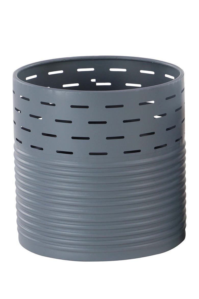WILLOW ROW Grey Modern Pierced Iron Planter - Set of 2 | Nordstromrack
