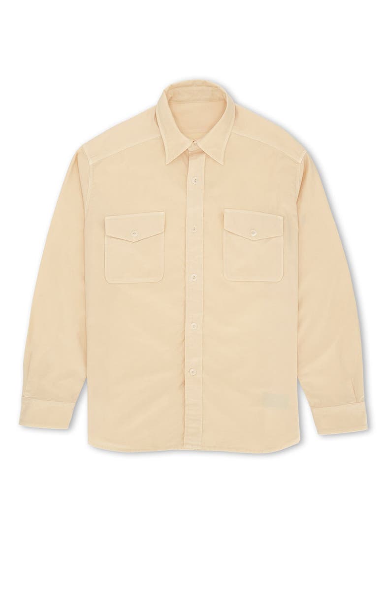 Fortela CPO Twill Cotton Overshirt, Main, color, White