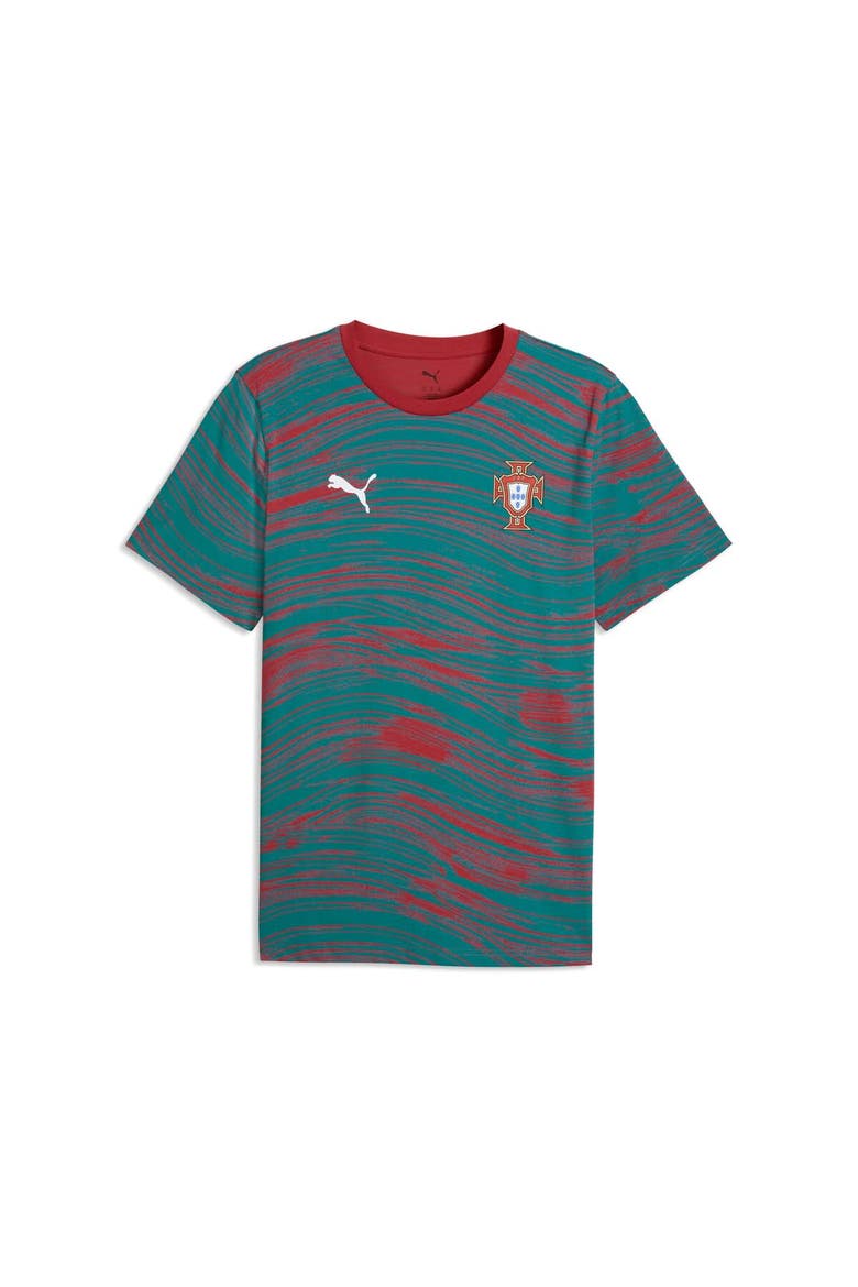 Men's Puma Red/Green Portugal National Team AOP FtblCulture T-Shirt, Alternate, color, Red