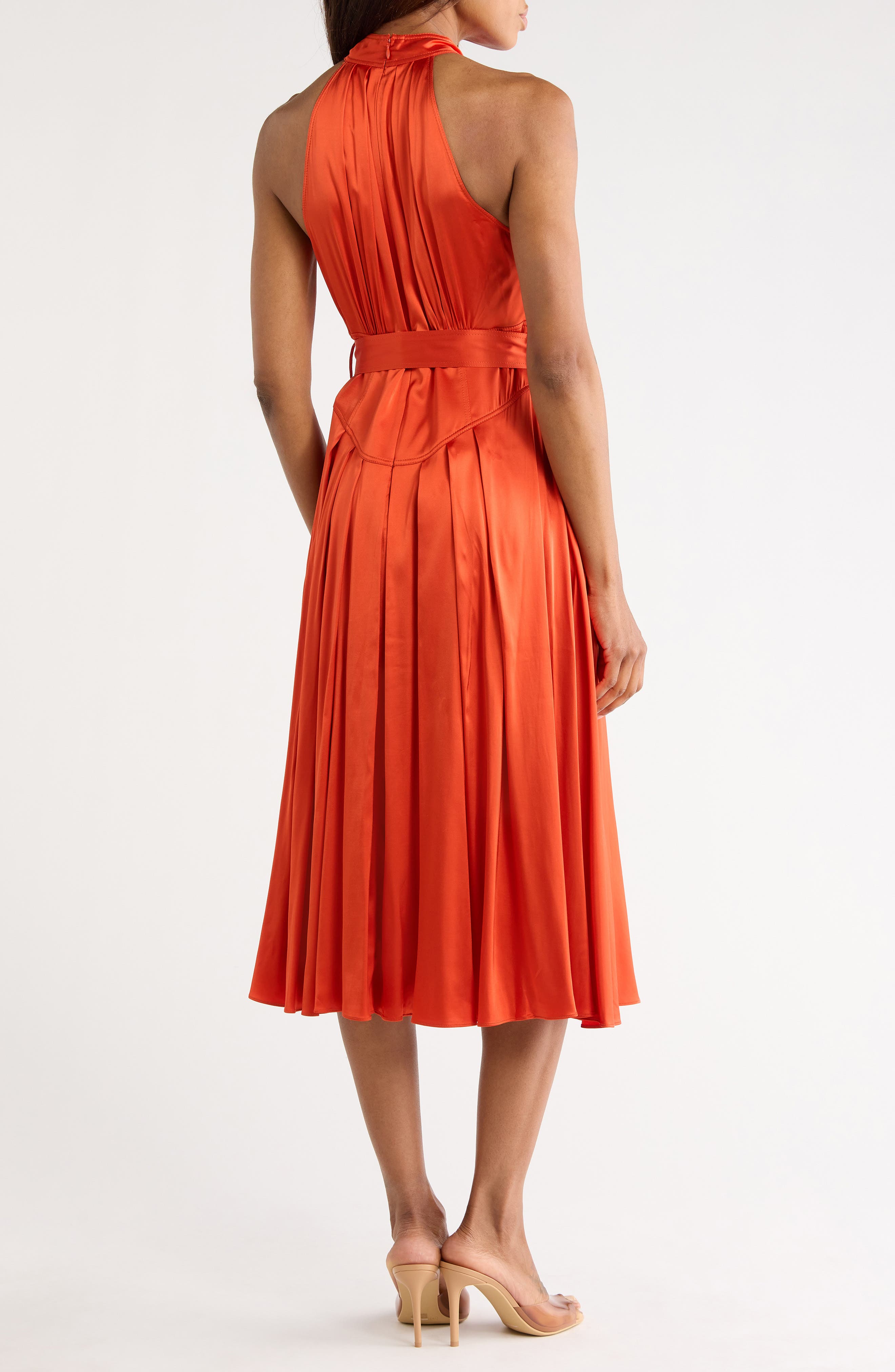 Nicola Sleeveless Belted Midi Dress - image 2