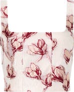 Milly Paige Floral Crop Top