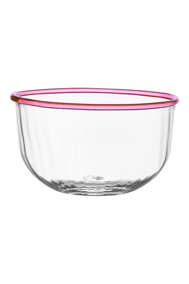 Nell Glass Bowl, Main, color, BLUSH
