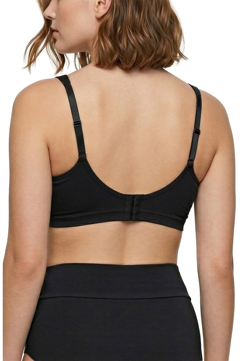 Soft Essential 3-Pack Everyday Cotton Bralettes, Alternate, color, CLAY/ NAVY/ BLACK