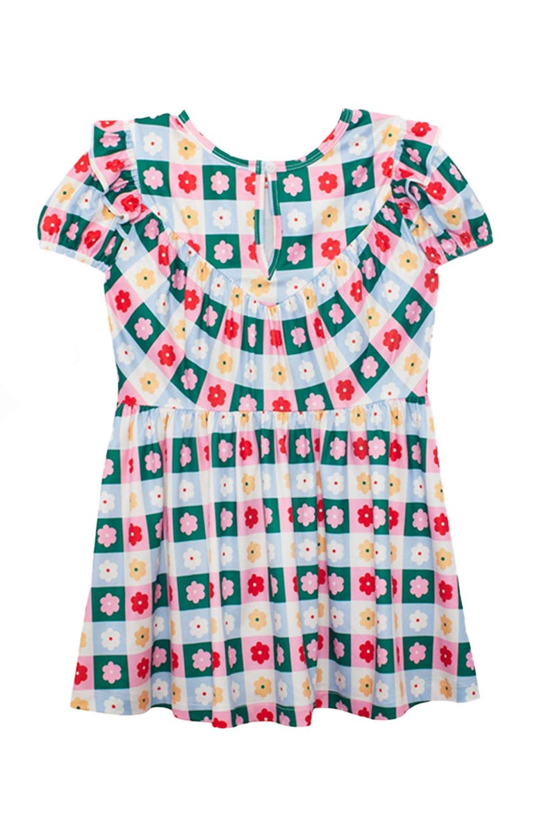 Mabel + Honey Flower Pops Short Sleeve Dress, Alternate, color, Pink