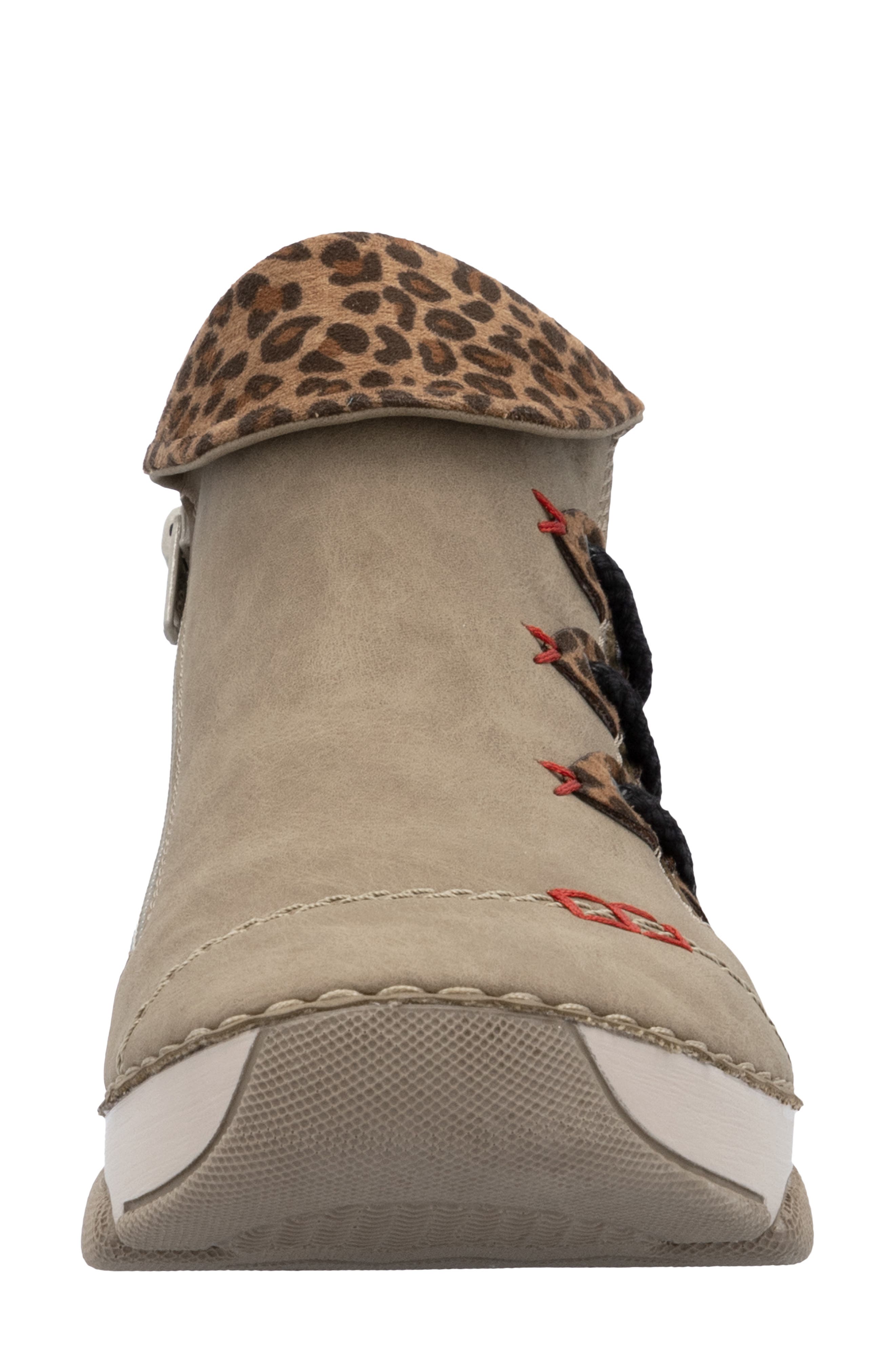 Rieker Angela Sneaker, Alternate, color, Fango/ Leo-Nuss