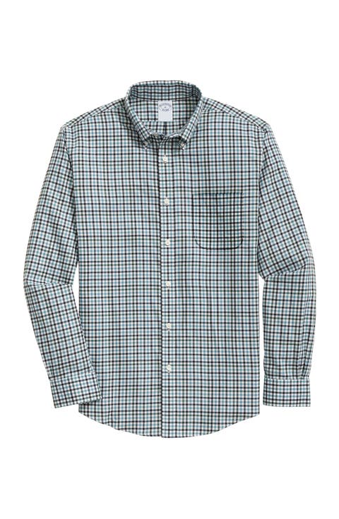 Regular Fit Twill Non-Iron Stretch Button-Down Shirt