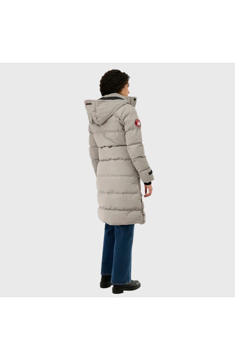 CANADA WEATHER GEAR Quilted Maxi Long Jacket, Alternate, color, Stone